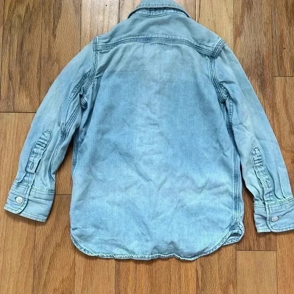 Gap Kids Chambray Button Down Shirt size XS (4-5) - Picture 4 of 5